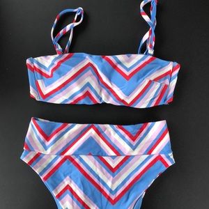 Cute Asymmetric Pattern Bikini